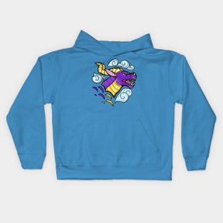 Dragon Skies - Purple Kids Hoodie